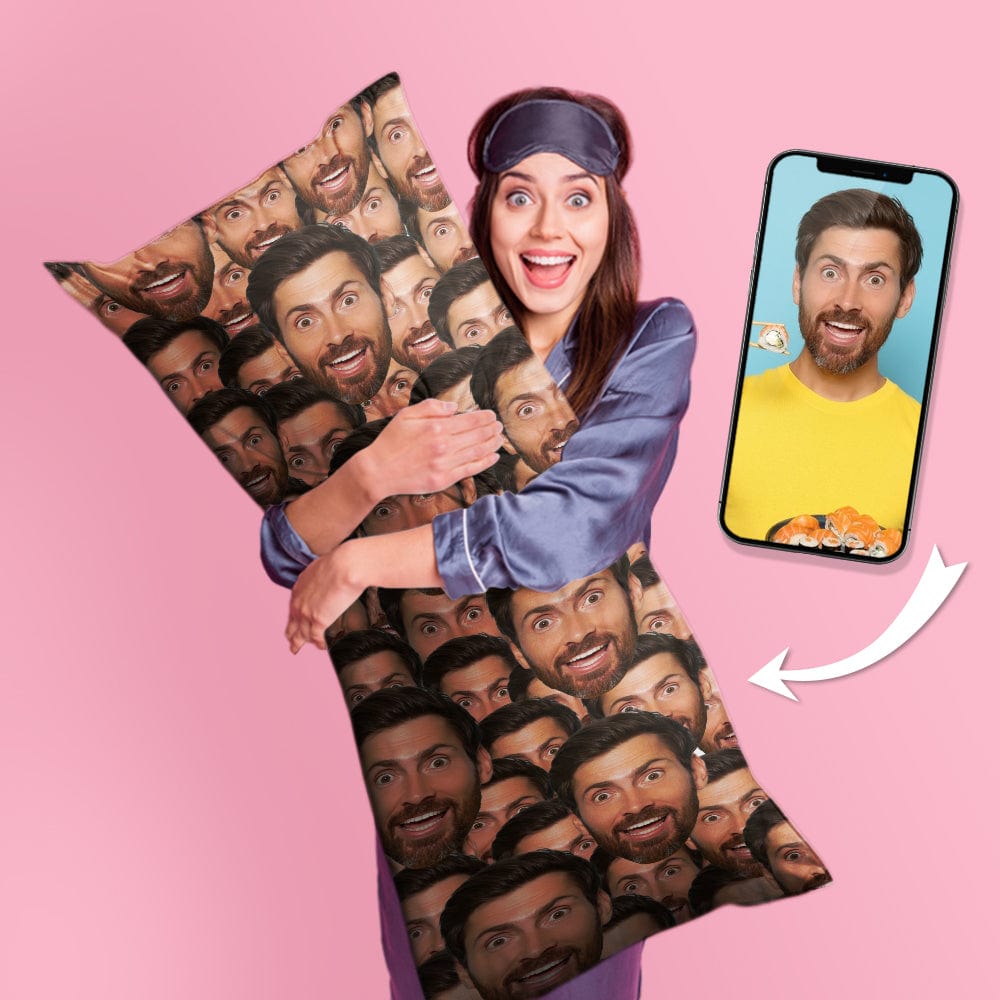 GeckoCustom Custom Human Face Photo Rectangle Pillow Case N304 890423