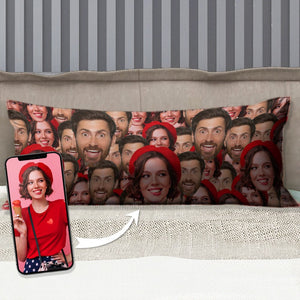 GeckoCustom Custom Human Face Photo Rectangle Pillow Case N304 890423