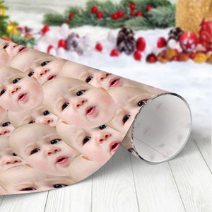 GeckoCustom Custom Human Face Wrapping Paper HO82 893330