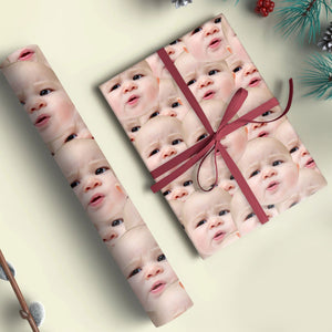 GeckoCustom Custom Human Face Wrapping Paper HO82 893330