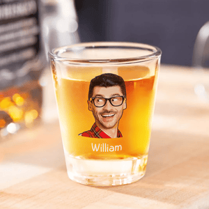 GeckoCustom Custom Human Photo For Family Print Shot Glass TH10 892197 1.5oz