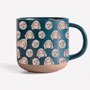 GeckoCustom Custom Human Portrait Family Pottery Mug TH10 892129 12oz