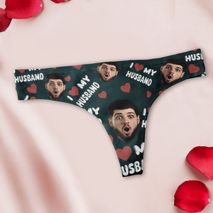 GeckoCustom Custom I Love My Husband/ Boyfriend Underwear Valentine's Day, Anniversary Gift for Wife HA75 891824