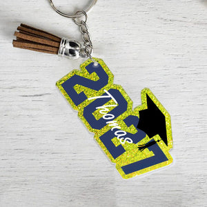GeckoCustom Custom Name 2025 Graduation Keychain TH10 892351