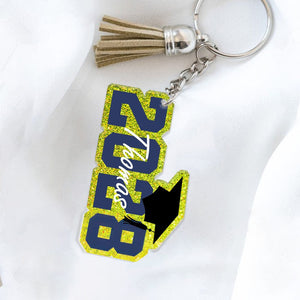 GeckoCustom Custom Name 2025 Graduation Keychain TH10 892351