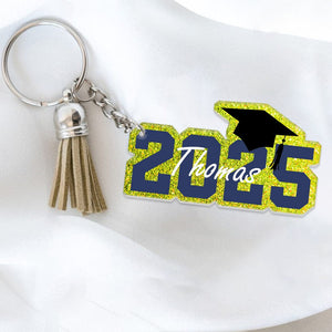 GeckoCustom Custom Name 2025 Graduation Keychain TH10 892351