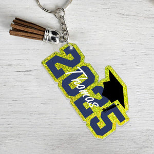 GeckoCustom Custom Name 2025 Graduation Keychain TH10 892351