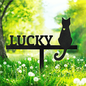 GeckoCustom Custom Name And Cat Clipart For Memorial Garden Stake Personalized Gift TH10 891581