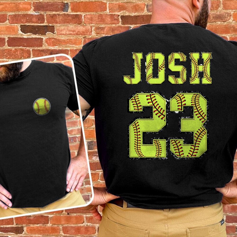 GeckoCustom Custom Name And Number For Softball Lovers Shirt T368 890446