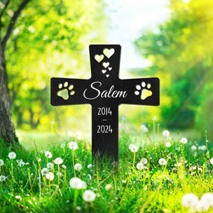 GeckoCustom Custom Name And Year For Dog Cat Memorial Garden Stake TH10 891623