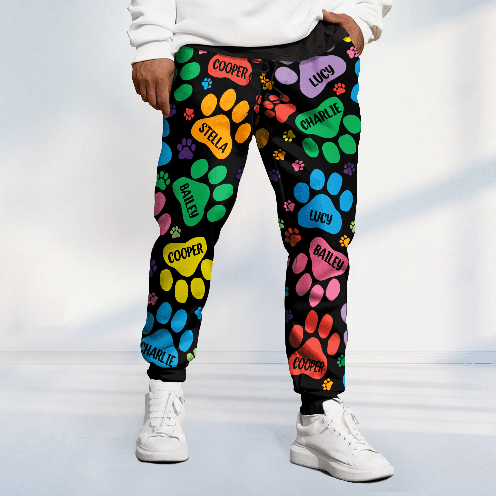 GeckoCustom Custom Name Area Bones And Paws Sweatpants TA29 889960