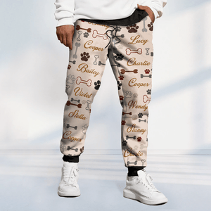 GeckoCustom Custom Name Area Bones And Paws Sweatpants TA29 889960