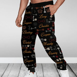 GeckoCustom Custom Name Area Bones And Paws Sweatpants TA29 889960