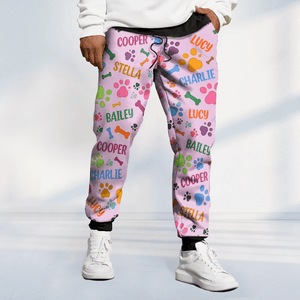 GeckoCustom Custom Name Area Bones And Paws Sweatpants TA29 889960