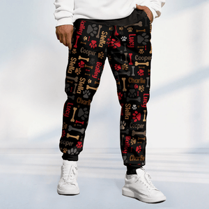 GeckoCustom Custom Name Area Bones And Paws Sweatpants TA29 889960