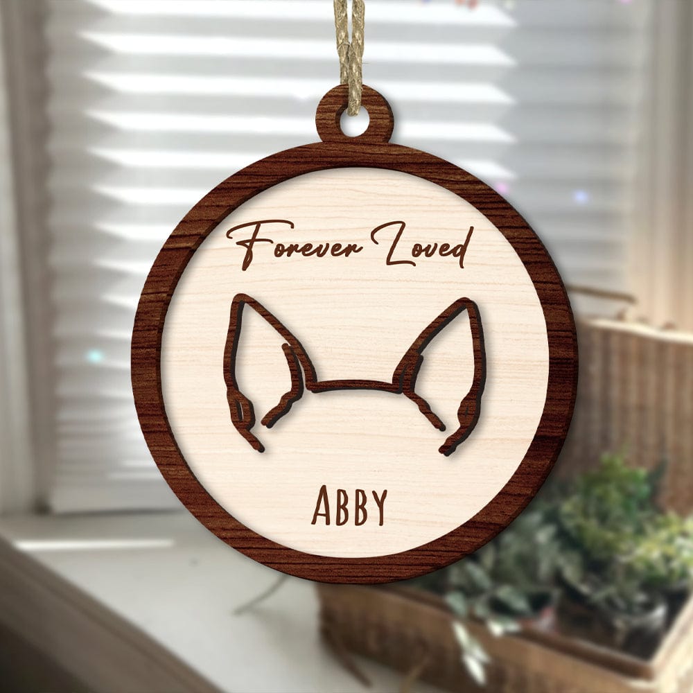 GeckoCustom Custom Name Forever Loved For Dog Lover Christmas Ornament Personalized Gift TH10 891469