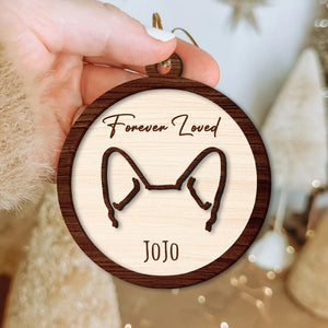 GeckoCustom Custom Name Forever Loved For Dog Lover Christmas Ornament Personalized Gift TH10 891469