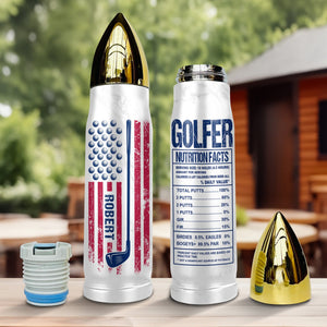 GeckoCustom Custom Name Gift For Golfer Bullet Tumbler Personalized Gift HO82 891084