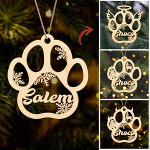 GeckoCustom Custom Name Personalized Christmas With Fur Babies Pet Wood Ornament HA75 891472 3.95" x 2.86" / Pack 1