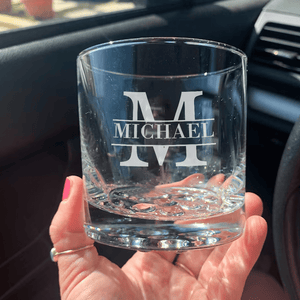 GeckoCustom Custom Name Personalized Gift Rock Glass TH10 891015 10.5oz