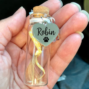 GeckoCustom Custom Pet Name Fur Memorial Jar Personalized Gift DA199 889702