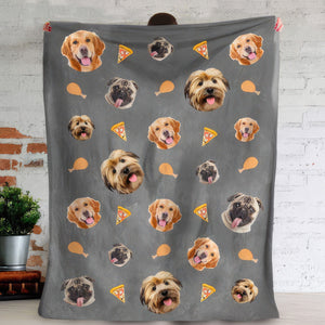 GeckoCustom Custom Pet Photo And Accessories Pattern Dog Cat Blanket T286 HN590 VPM Cozy Plush Fleece 50x60 Inches