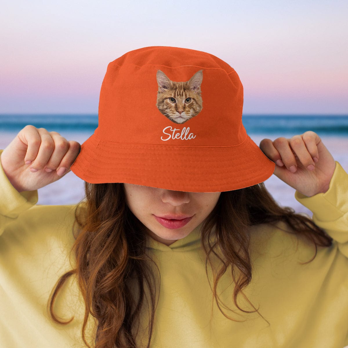 GeckoCustom Custom Pet Photo Bucket Hat TH10 891301 M