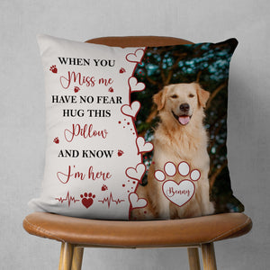 GeckoCustom Custom Pet Photo Pet Loss Gift for Pet Lover Memorial Pillow HO82 893104