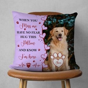 GeckoCustom Custom Pet Photo Pet Loss Gift for Pet Lover Memorial Pillow HO82 893104