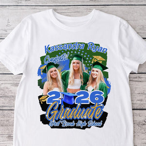 GeckoCustom Custom Photo 2024 Graduate Shirt N304 890119 Basic Tee / White / S