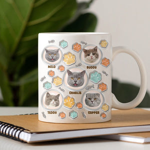 GeckoCustom Custom Photo 3D Inflated Effect Cat Mug N304 890149