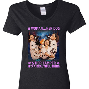 GeckoCustom Custom Photo A Girl And Her Dog Shirt N304 890459