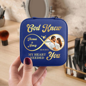 GeckoCustom Custom Photo All Of Me Loves All Of You Jewelry Travel Box HA75 891899 10.6*10.2*6cm / PU Leather & Pearl Velvet