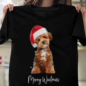 GeckoCustom Custom Photo and Name Family Merry Christmas Dog Cat Shirt HA75 891859