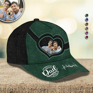 GeckoCustom Custom Photo Best Daddy By Par Classic Cap HA75 890672 Polyester