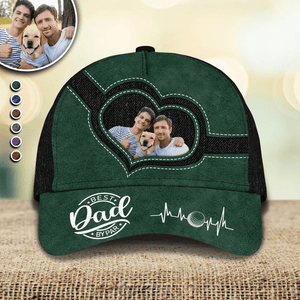 GeckoCustom Custom Photo Best Daddy By Par Classic Cap HA75 890672 Polyester