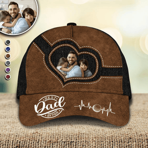 GeckoCustom Custom Photo Best Daddy By Par Classic Cap HA75 890672 Polyester