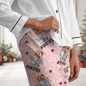 GeckoCustom Custom Photo Besties, BFF Hashtag Personalized Pants HA75 891794