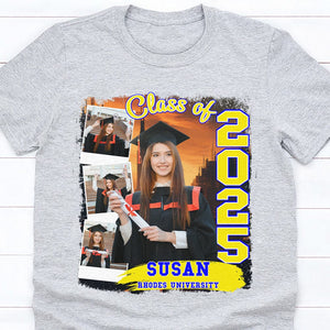 GeckoCustom Custom Photo Build Your Own 2024, 2025 Graduation Bright Shirt N304 890102