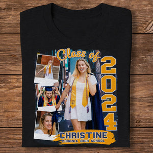 GeckoCustom Custom Photo Build Your Own 2024 Graduation Dark Shirt N304 890096