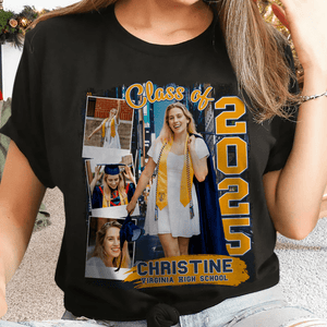 GeckoCustom Custom Photo Build Your Own 2025 Graduation Dark Shirt N304 890096