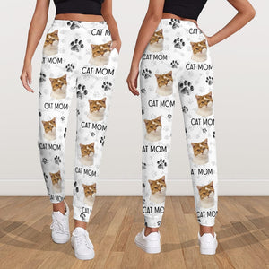 GeckoCustom Custom Photo Cat Dad Cat Mom For Men and Women Sweatpants N304 889804