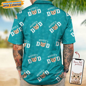 GeckoCustom Custom Photo Cat Dad Cat Mom Hawaii Shirt N304 889270