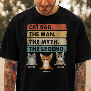 GeckoCustom Custom Photo Cat Dad Man Myth Legend Shirt N304 889335