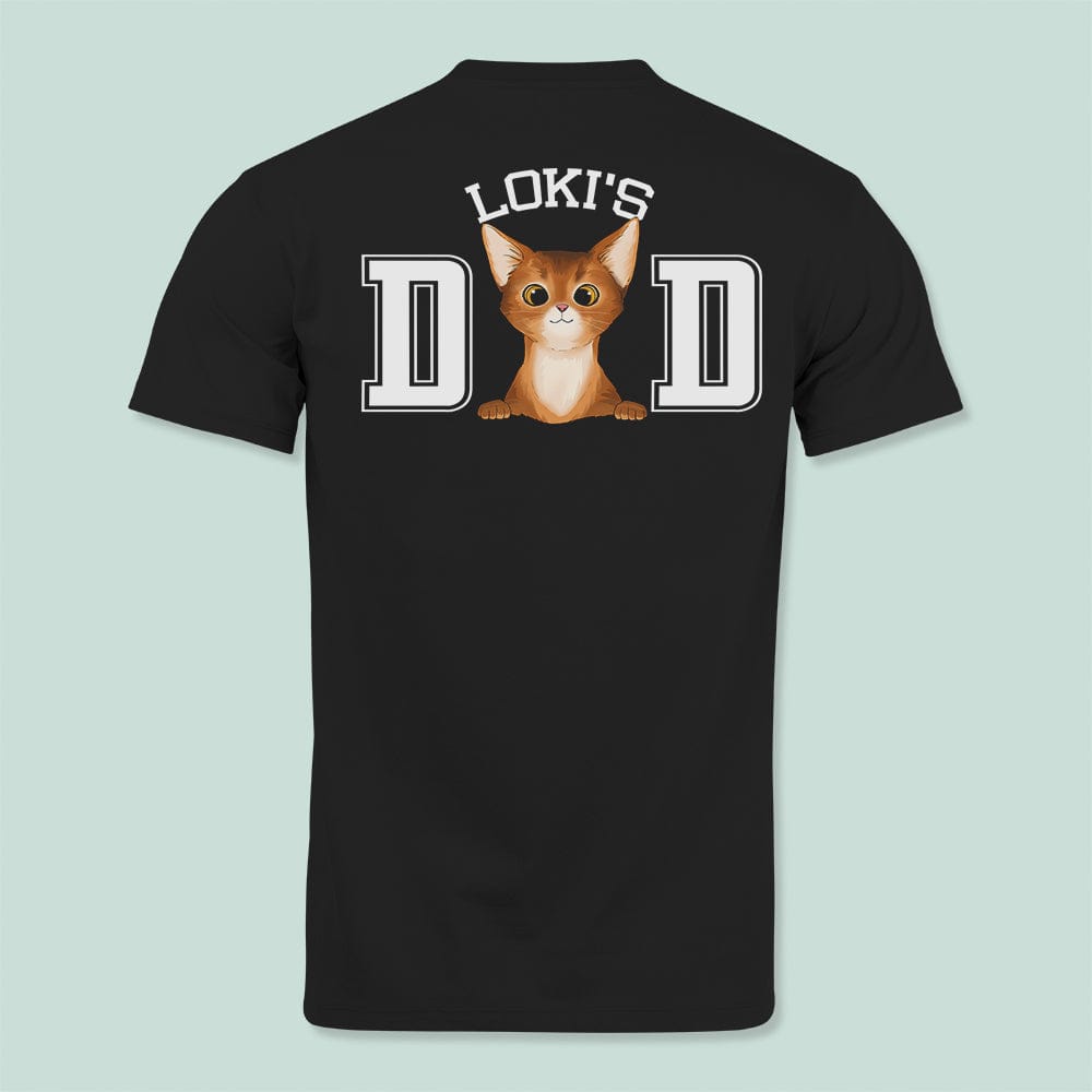 GeckoCustom Custom Photo Cat Dad Mom Back Shirt N304 889423