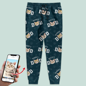 GeckoCustom Custom Photo Cat Dad Mom Pet Sweatpants TA29 888803