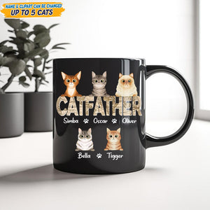 GeckoCustom Custom Photo Cat Dad Vinatge Map Mug N304 889397