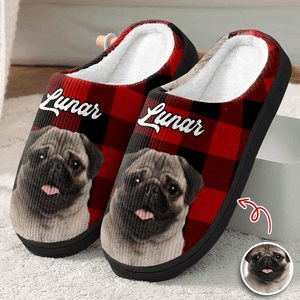 GeckoCustom Custom Photo Christmas Dog Cat Slippers HA75 891300