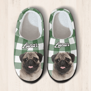 GeckoCustom Custom Photo Christmas Dog Cat Slippers HA75 891300