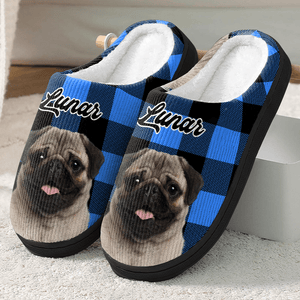 GeckoCustom Custom Photo Christmas Dog Cat Slippers HA75 891300